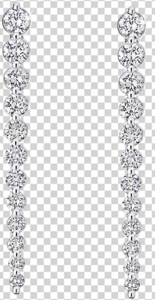 Graduated Diamond Earrings