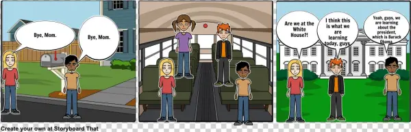 Learning About President Barack Obama - Cartoon