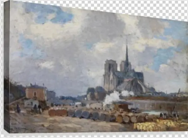 Notre Dame De Paris Canvas Print - Left Bank Dream [book]