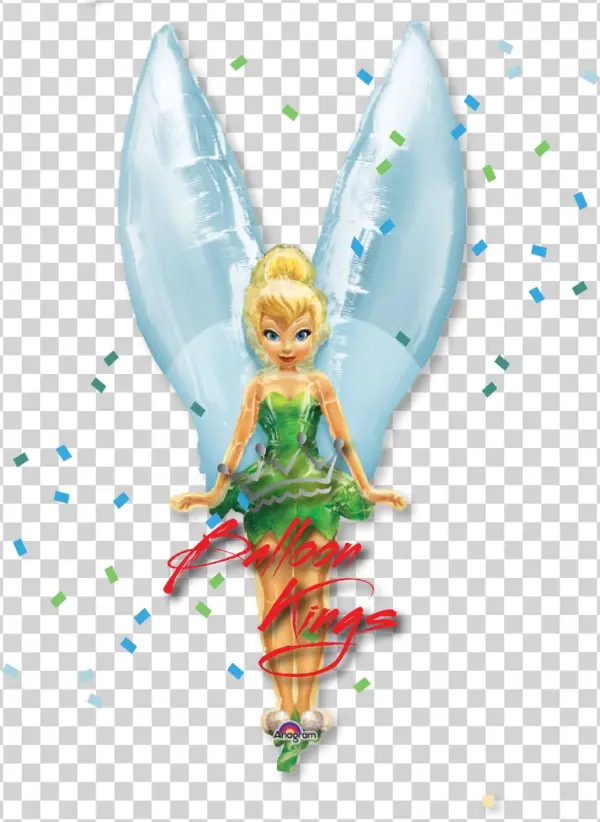 Tinker Bell Airwalker - 45" Tinkerbell See Thru Ultra Shape Balloon - Mylar