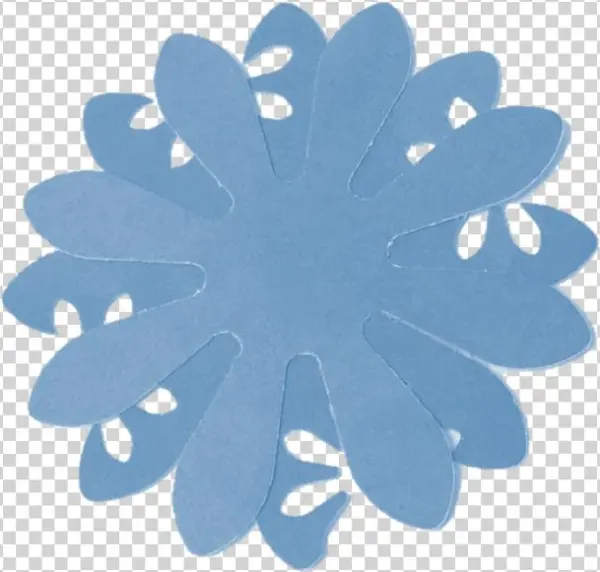 Watercolor Blue Cut-out - Art