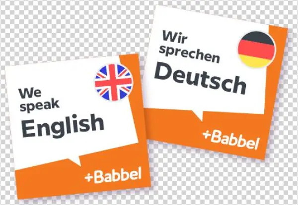 We Speak Babbel Stickers Spa - Babbel