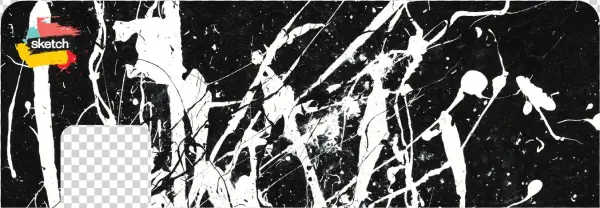 White Splash - Monochrome
