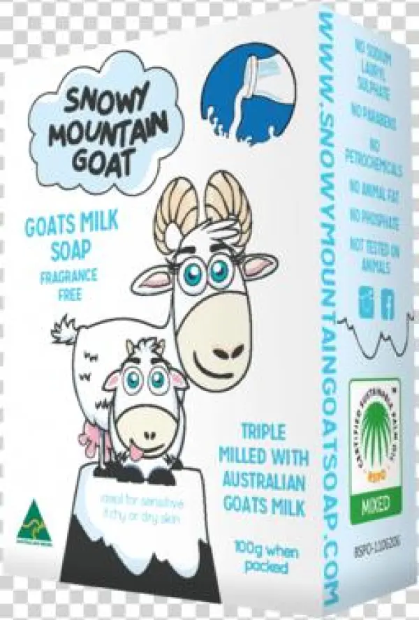 100g Original Goats Milk Soap Snowy Mountain Goat Soap - Snowy Mountain Goat Goats Milk & Lavender Soap