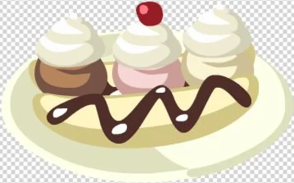 Banana Split - Cupcake