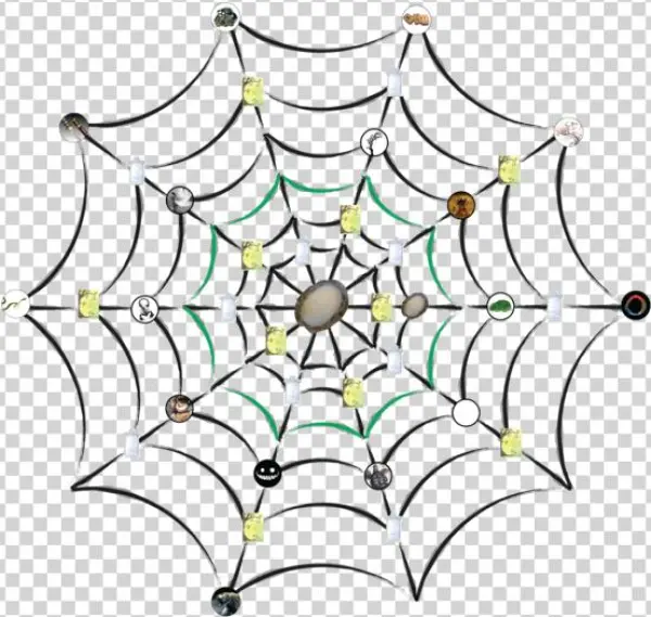 File - Spiderweb - Dragon - Clip Art