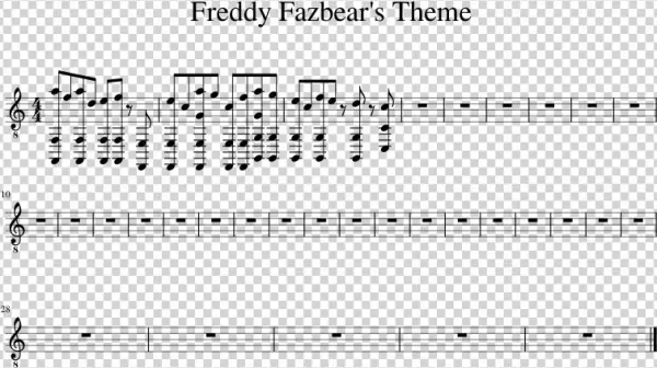 Freddy Fazbear's Theme Sheet Music 1 Of 1 Pages - Sheet Music