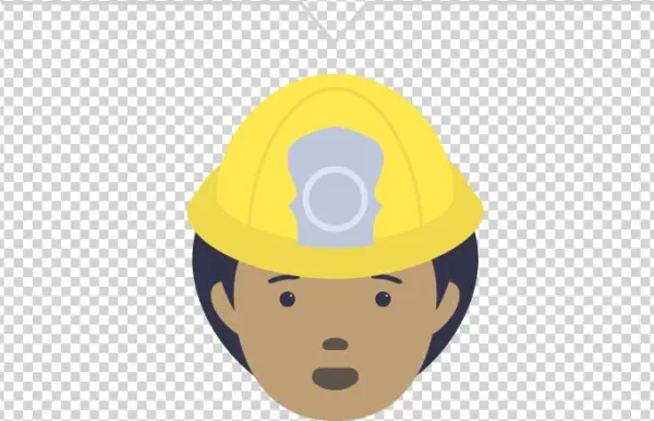 Head-firefighter - Cartoon