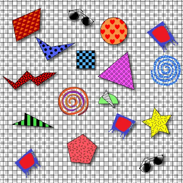 This Free Icons Png Design Of 1980's Pattern