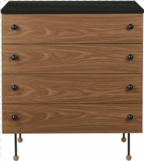 62 4 Drawer Dresser - Greta Grossman, Gubi 62 Series Grossman Dresser - 4