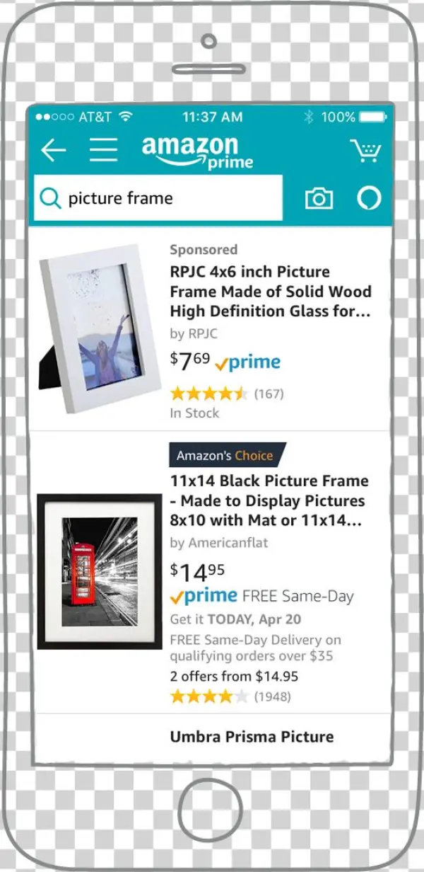 As The First, And Only Agency Of Record For Amazon - Americanflat 2-pack, 11x14 Black Picture Frames - Made