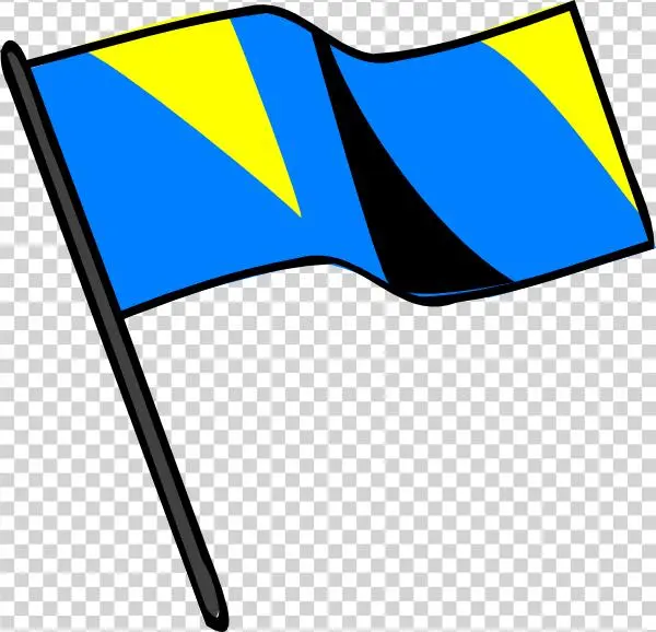 Blue Gold Black Flag Svg Clip Arts 600 X 578 Px