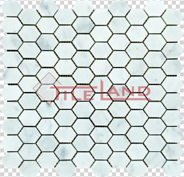 Carrara Flat Hex - Tar-mak Usa Honeycomb Hex Honed 1.25" X 1.25" Mosaic