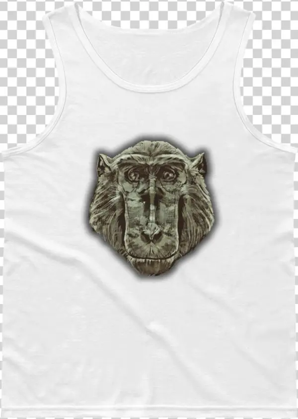 Hanuman Men's Tank Top - Gold Gradient Monkey Head Gold Gradient Monkey Head