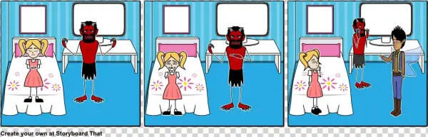 Krampus Be Afraid - Cartoon
