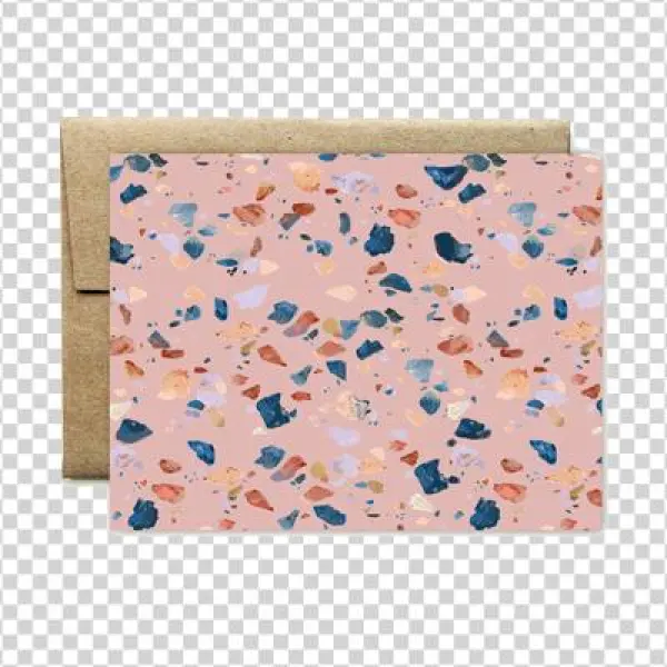 Pink Terrazzo Card - Terrazzo