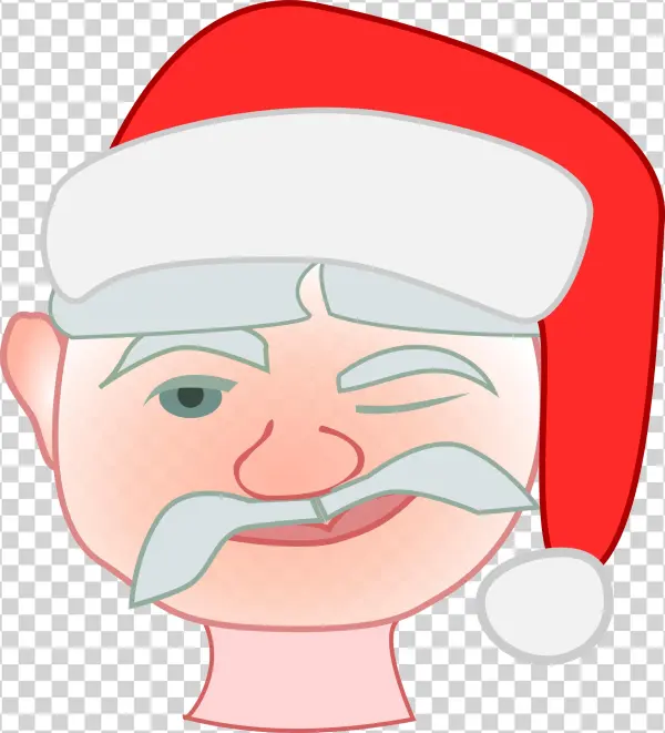 This Free Icons Png Design Of Santa Winking
