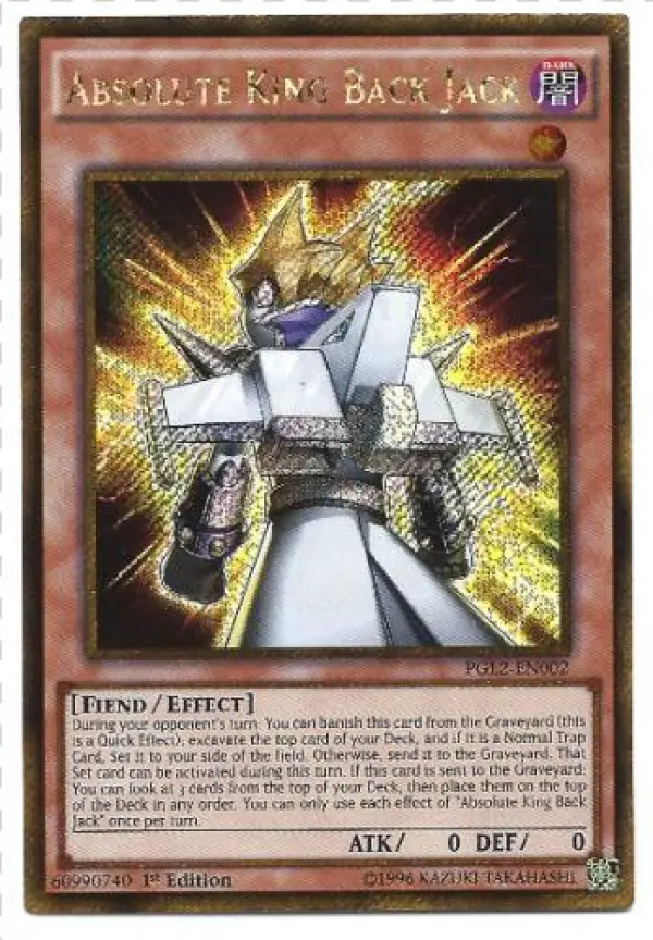 Absolute King Black Jack Yugioh Card Pgl2-en002 1st