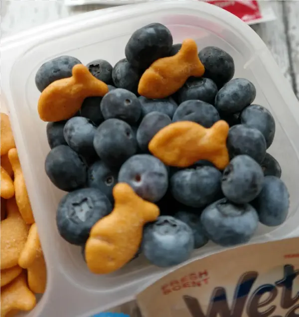 Blueberries And Goldfish - Peanut