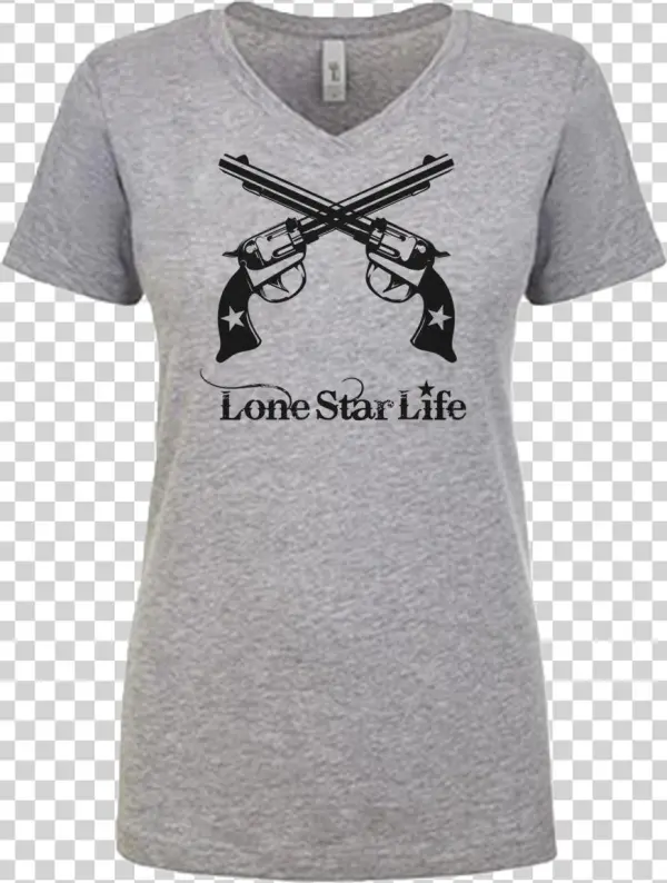 Guns Crossed Vneck - Winosaur Shirt