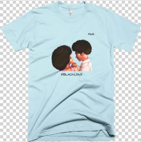 Loving Black Couple T-shirt - Quien De Amarillo Se Viste En Su Belleza Confia