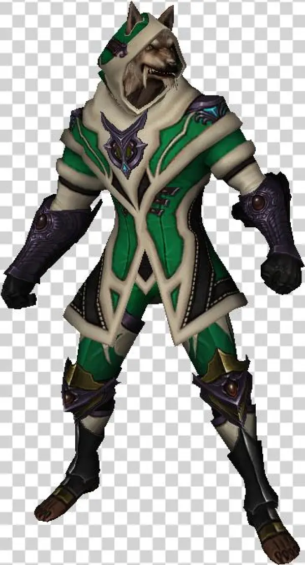 Lycan Green Festive Robe - Action Figure