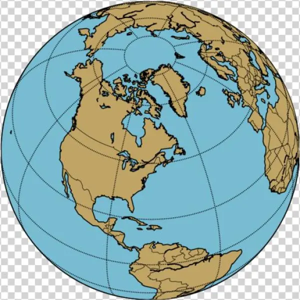 Orthographic Map Example Python - Python