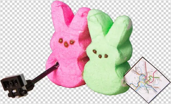 Pees & Queues - Peeps Transparent