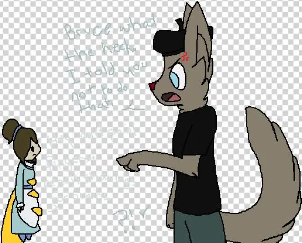Percee And Bruce - Cartoon