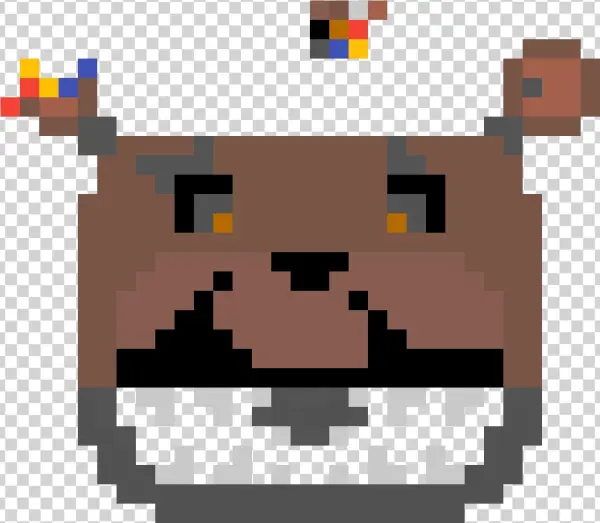Pixel Nightmare Freddy Head - Bracelet