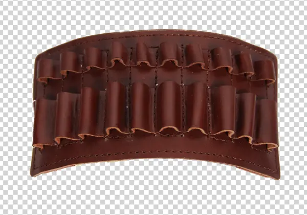 Porta Balas Cinturon Piel - Chocolate
