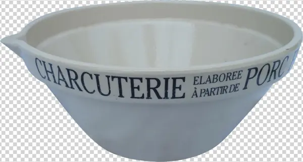 A Vintage French Charcuterie Pate Bowl From A French