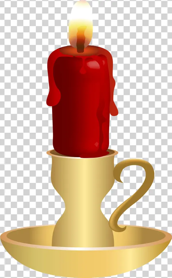 Candle Red Png Clip Art - Clip Art