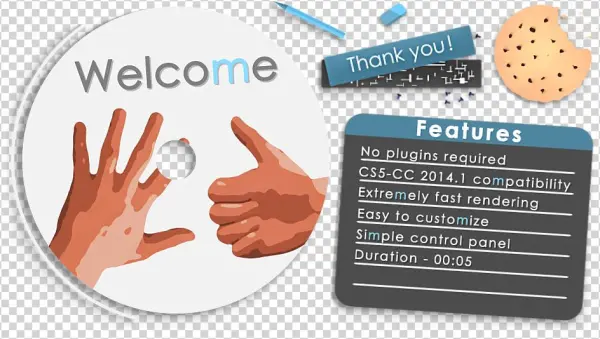 Cartoon Hands - Logo Reveal - Sign