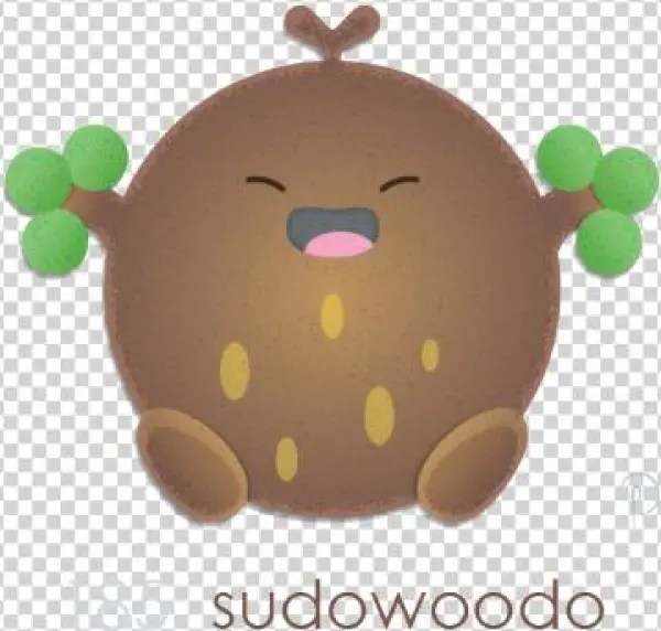 Happy Sudowoodo - Stuffed Toy