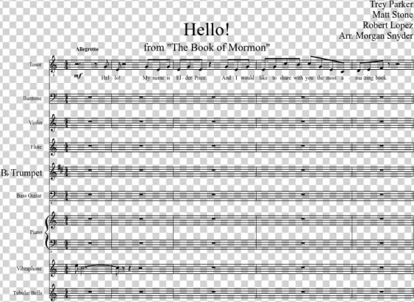 Hello Sheet Music Composed By Trey Parker Matt Stone - Plot