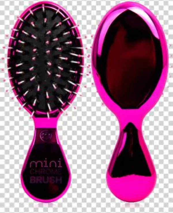 Mini Chrome Boar Bristle No-frizz Paddle Brush - Bristle