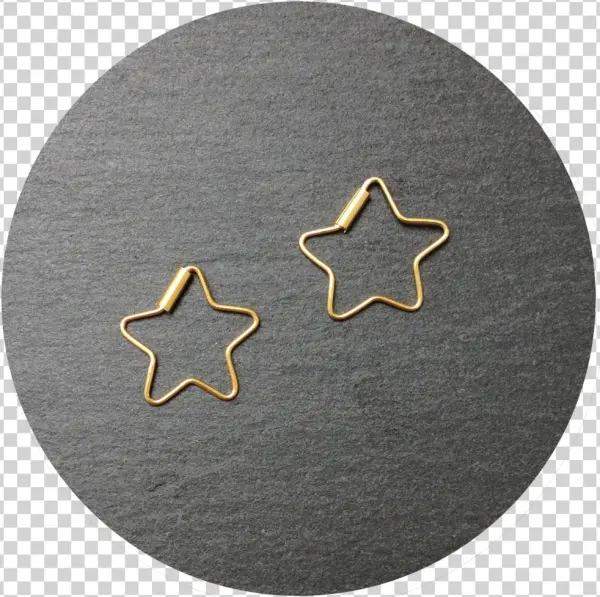 Mini Gold Star Earrings