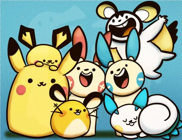 Pika Party Mini Print - Cartoon