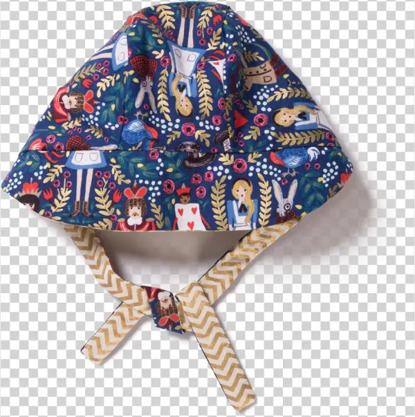 Reversible Baby Bonnet - Coudsdonc Alice In Wonderland Passport Holder Passport