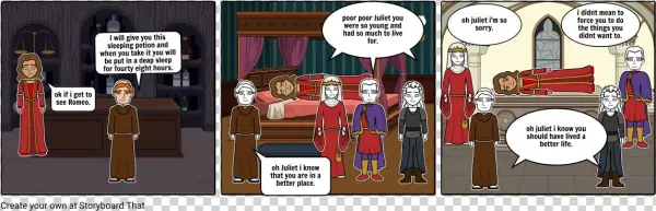 Romeo And Juliet Act - Cartoon