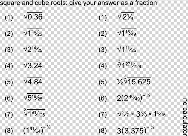 Square Roots And Cube Roots - Mania