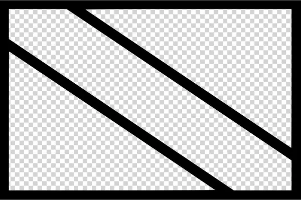 Trinidad Tobago Flag - Monochrome