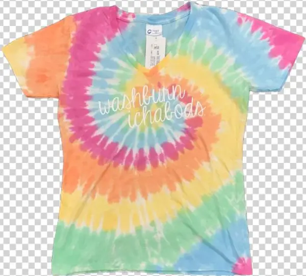 Washburn University Tie Dye Swirl Vneck Tee - Washburn University
