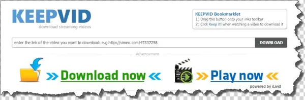 3) Then Paste That Link In The Box And Click Download - Keepvid