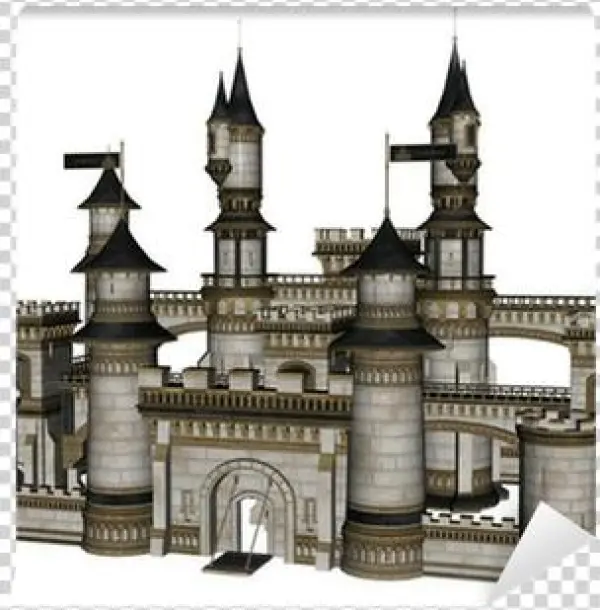ファンタジー 城 3d