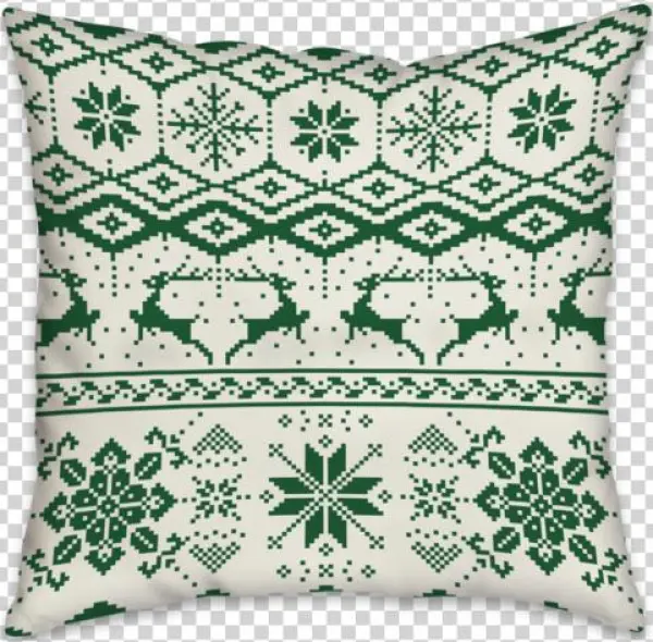 Christmas Sweater - Niedliches Grünes Ren Und Schneeflocken Geschenkpapier