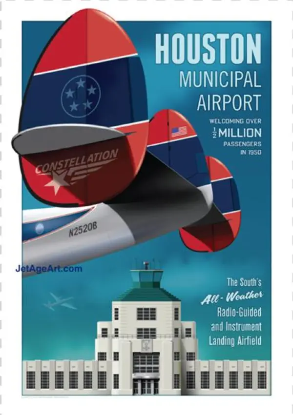 Houston Municipal Airport Hou Poster