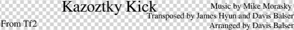 Kazoztky Kick Sheet Music Composed By Music By Mike - Politics