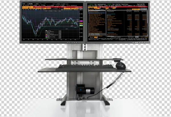 One Touch Sit-stand Dual - Stand Steady Ergotech One Touch Sit Stand Desk Converter
